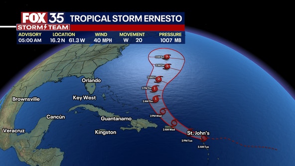 Tropical Storm Ernesto could strengthen into hurricane as it leaves Caribbean: NHC