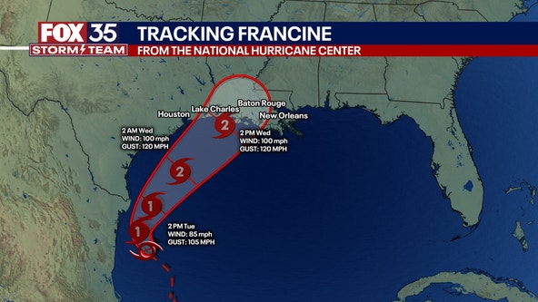 Tropical Storm Francine forms in Gulf of Mexico, forecast to become hurricane