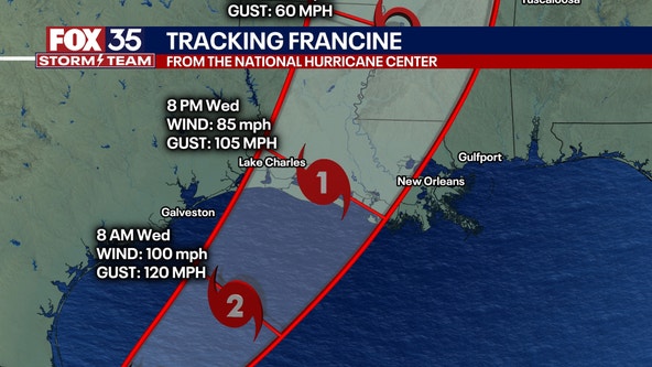 Tropical Storm Francine forms in Gulf of Mexico, forecast to become hurricane