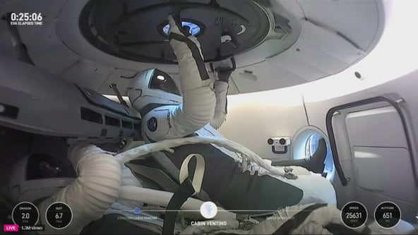 WATCH: SpaceX's Polaris Dawn crew to attempt first private spacewalk