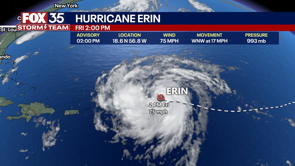 Hurricane Erin becomes 1st hurricane of 2025 season: Live updates