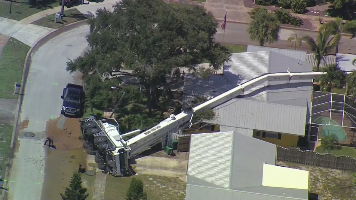 Crane falls on Merritt Island home, no injuries reported, officials say