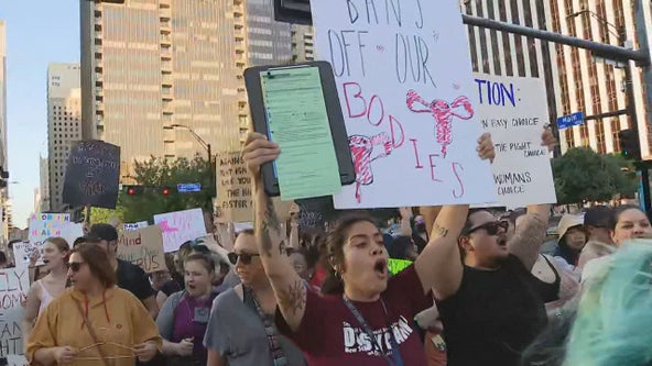 Protests continue in Dallas, Fort Worth following Roe v. Wade reversal