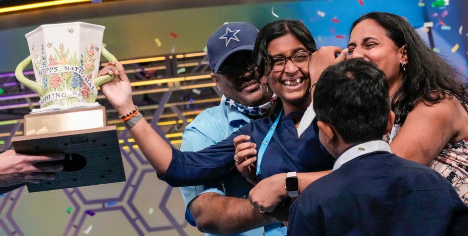 Texas girl wins National Spelling Bee in first-ever spell off tiebreaker