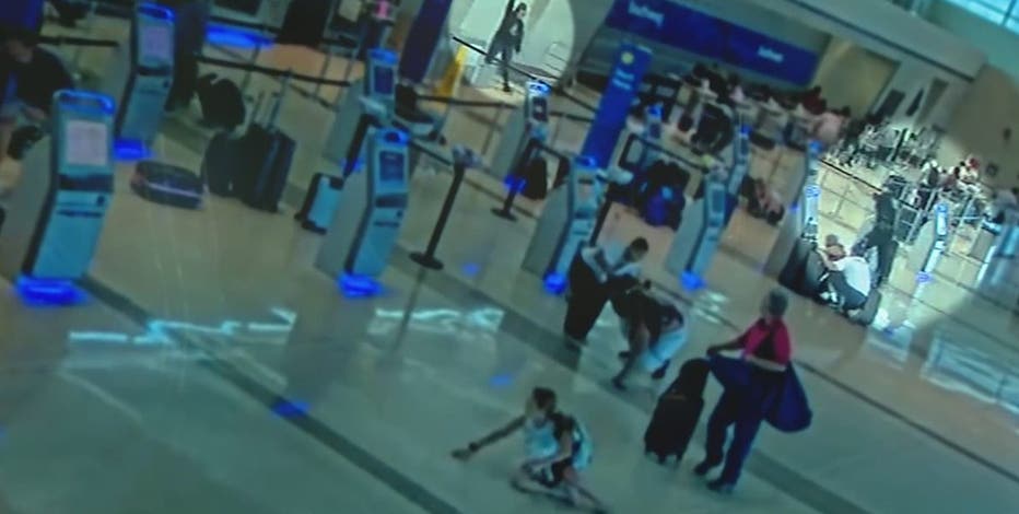 Shooting at Dallas Love Field captured on video, officer praised for saving lives