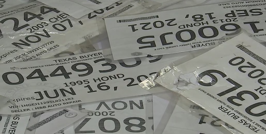 'It cost a cop his life': Police chief rails against fake paper license plates in Texas