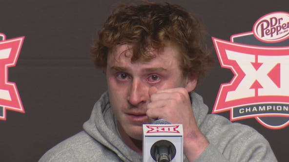 Max Duggan gets emotional after No. 3 TCU loses 31-28 to K-State in Big 12 title game