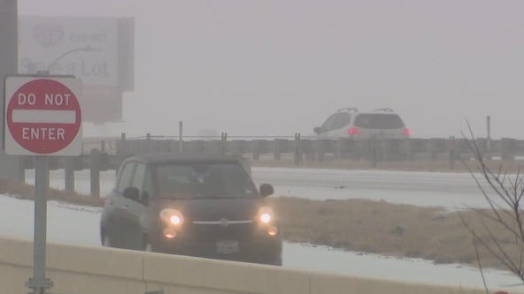 Dallas Weather: Ice coats roads across North Texas