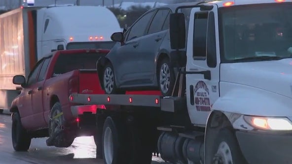 Dallas weather: North Texas cities report hundreds of crashes on icy roads