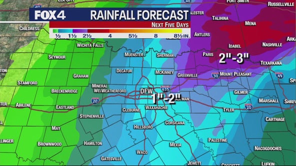 Dallas weather: Rain moves into North Texas on Tuesday