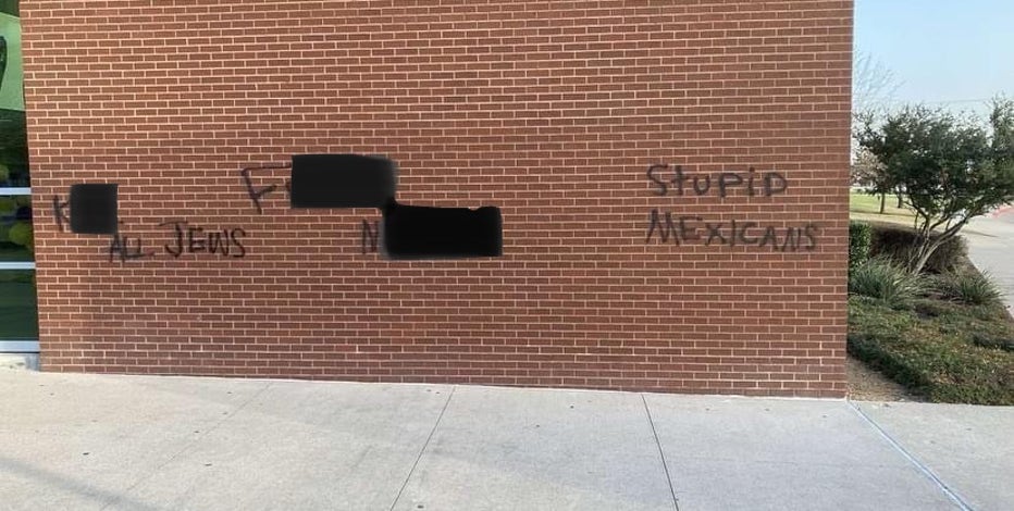Racist graffiti sprayed painted at 2 North Texas schools