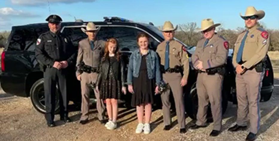 Texas state troopers take injured colleague's daughters to Daddy-Daughter Dance