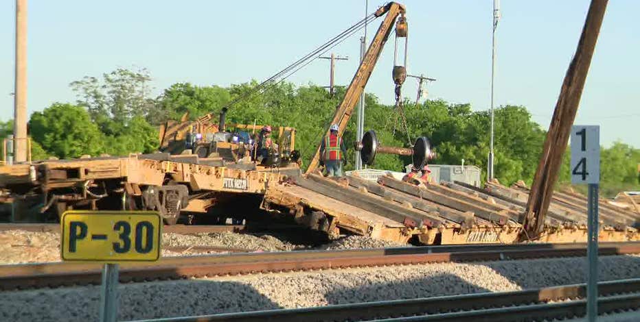 TEXRail service restored after freight train partially derails in Fort Worth