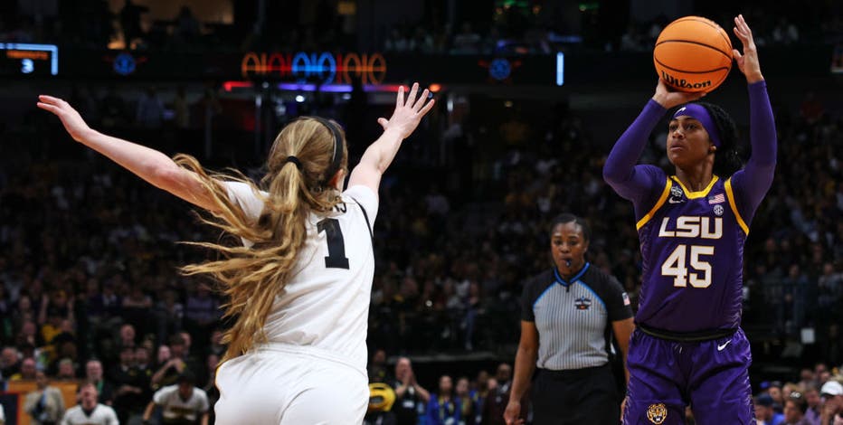 LSU wins 1st NCAA championship, beating Clark and Iowa