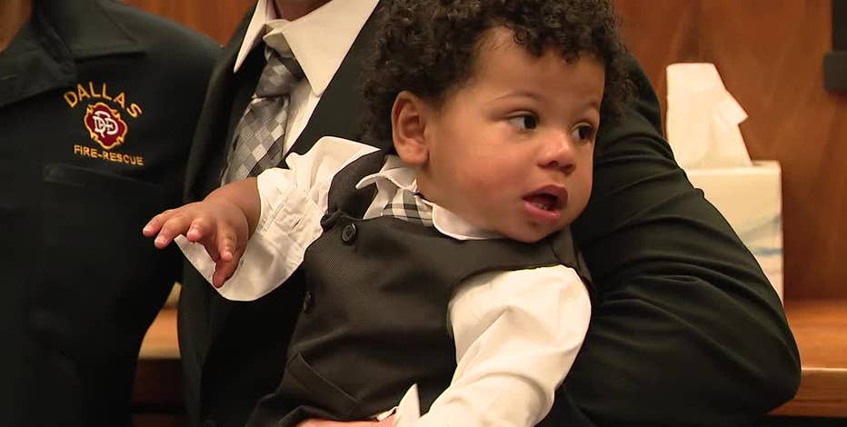 Dallas fire captain adopts infant abandoned after emergency delivery