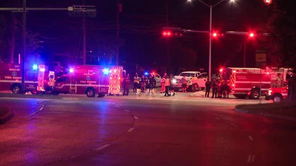 Dallas Fire-Rescue ambulance hit by accused drunken driver, 3 paramedics taken to hospital