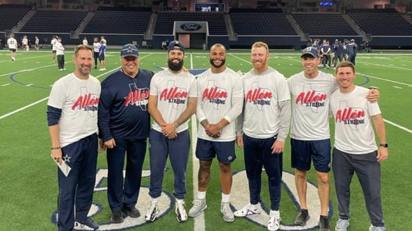 Dallas Cowboys wear 'Allen Str8ng' shirts to show support for shooting victims