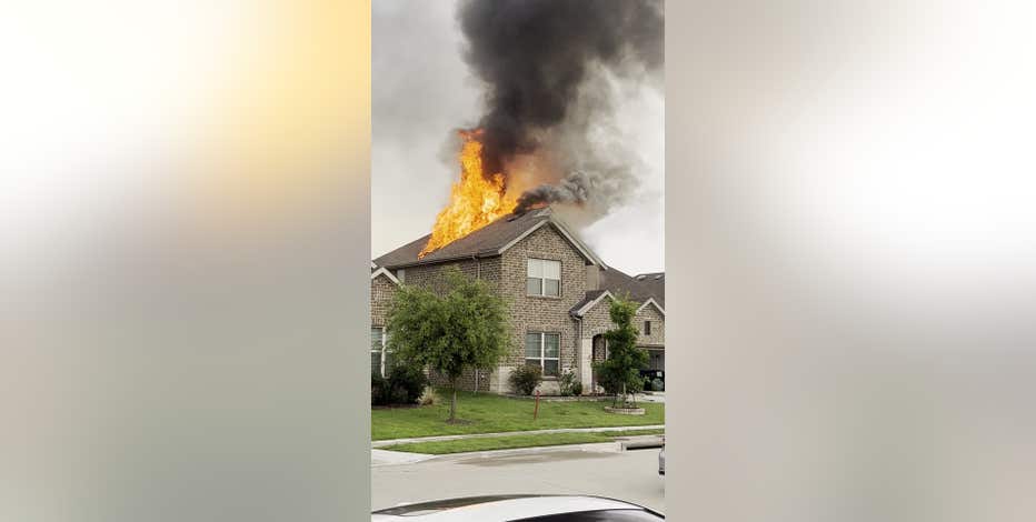 Tuesday's lightning likely caused Fort Worth house fire