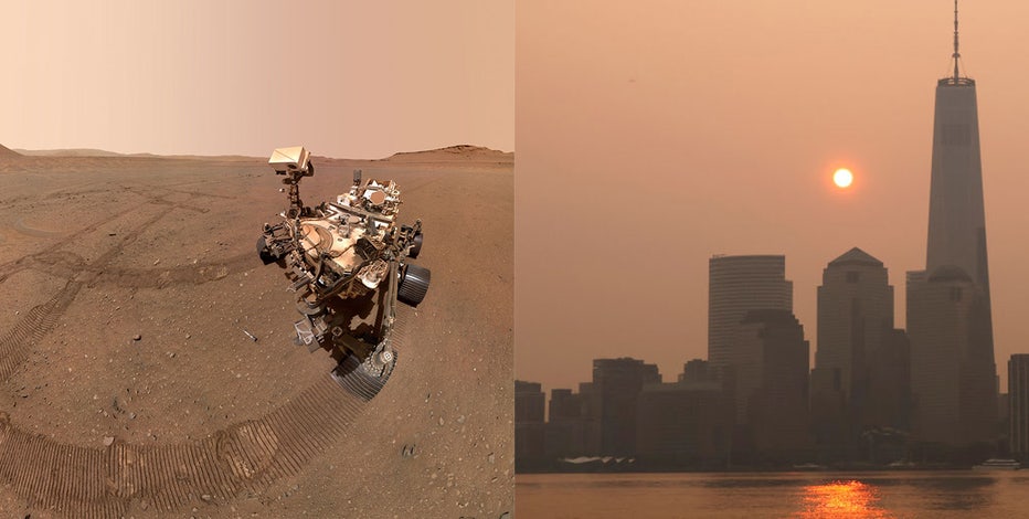 Mars or Manhattan? Wildfire smoke draws comparisons to Red Planet