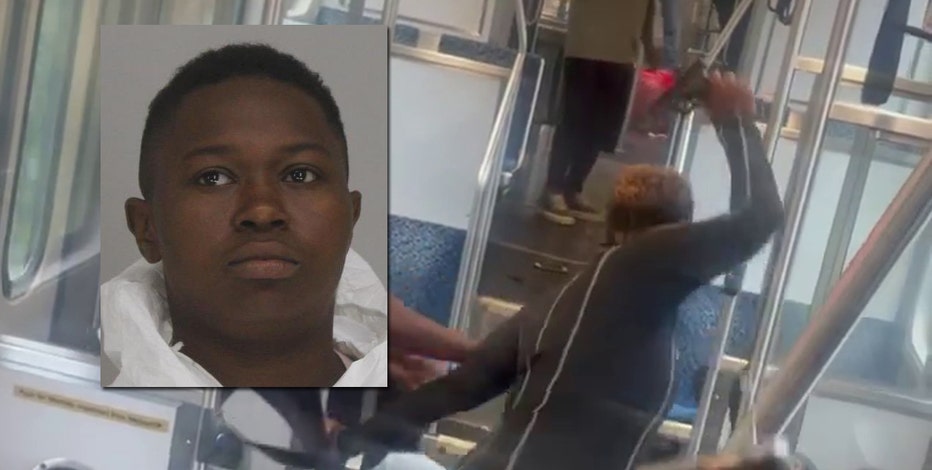 Woman arrested for allegedly 'pistol-whipping' man on DART train