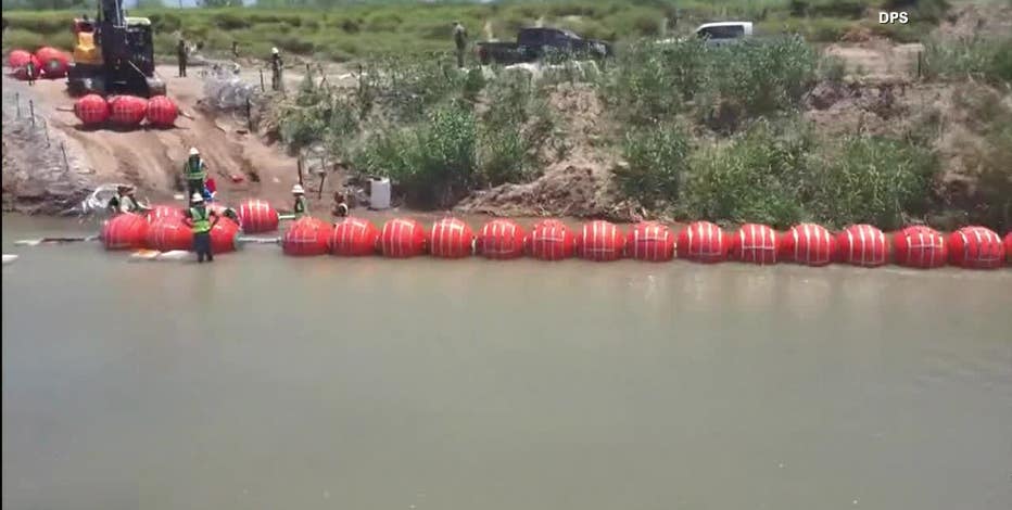 Department of Justice sues Texas over floating border barrier in the Rio Grande