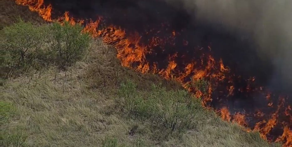 North Texas Wildfires: 1 in Denton County, 2 in Wise County still burning