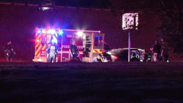 2 shot while driving on I-30 in East Dallas