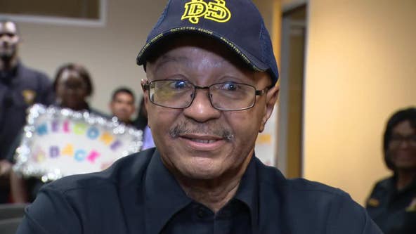 Dallas fire prevention officer welcomed back after stroke; credits partner with helping save his life
