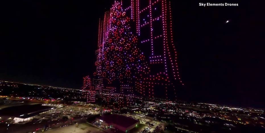 North Richland Hills holiday drone show breaks 2 world records