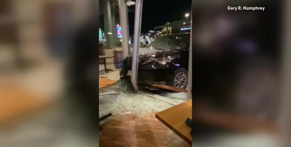 Car smashes into Frisco restaurant