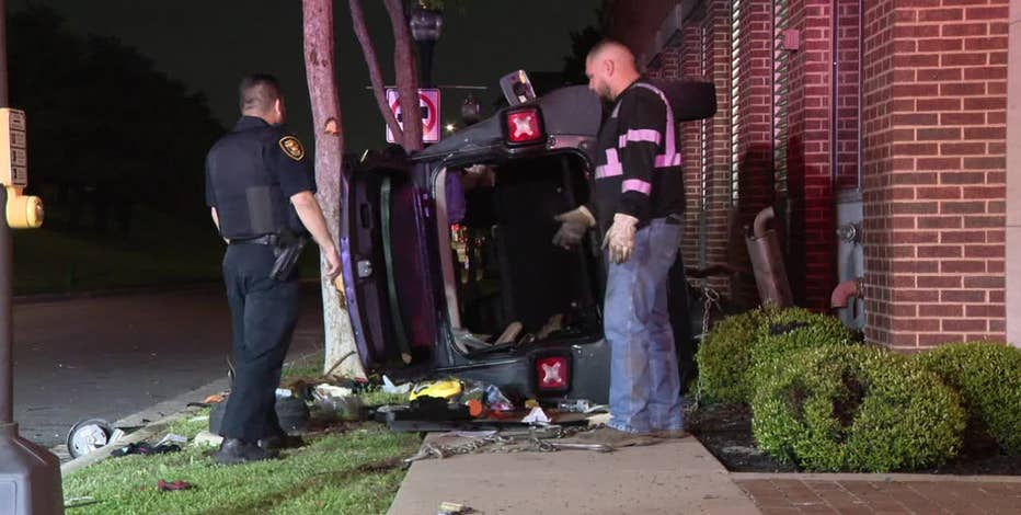 SUV rolls after crashing into Fort Worth fire engine
