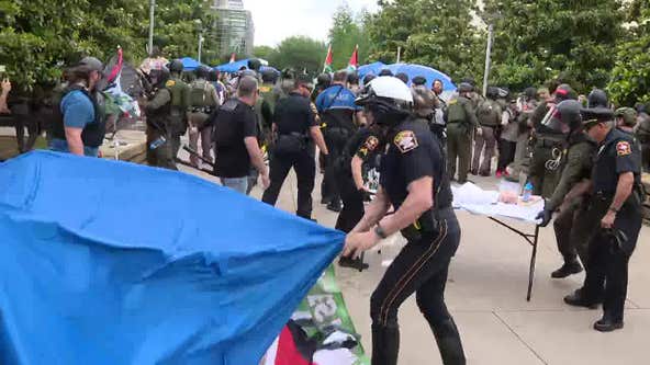 LIVE: UT Dallas protesters confronted by law enforcement, at least 19 arrested