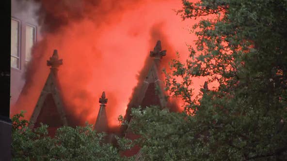 Downtown Dallas fire: First Baptist Dallas historic sanctuary partially destroyed