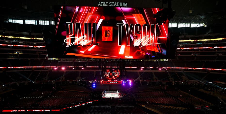 9 arrested at AT&T Stadium during Mike Tyson vs. Jake Paul fight