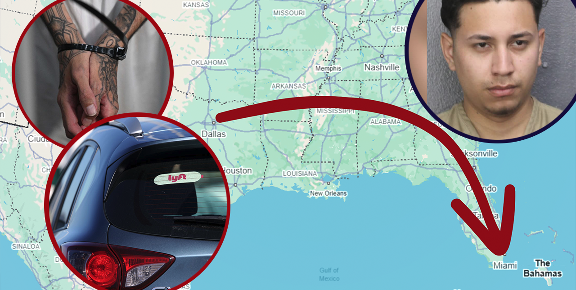 Arlington man pleads guilty to kidnapping Lyft driver at gunpoint, driving 1,300 miles to Florida