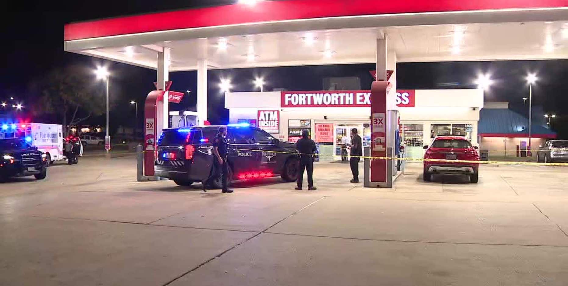 Fort Worth gas station employee killed before drive-by shooting, attempted home invasion
