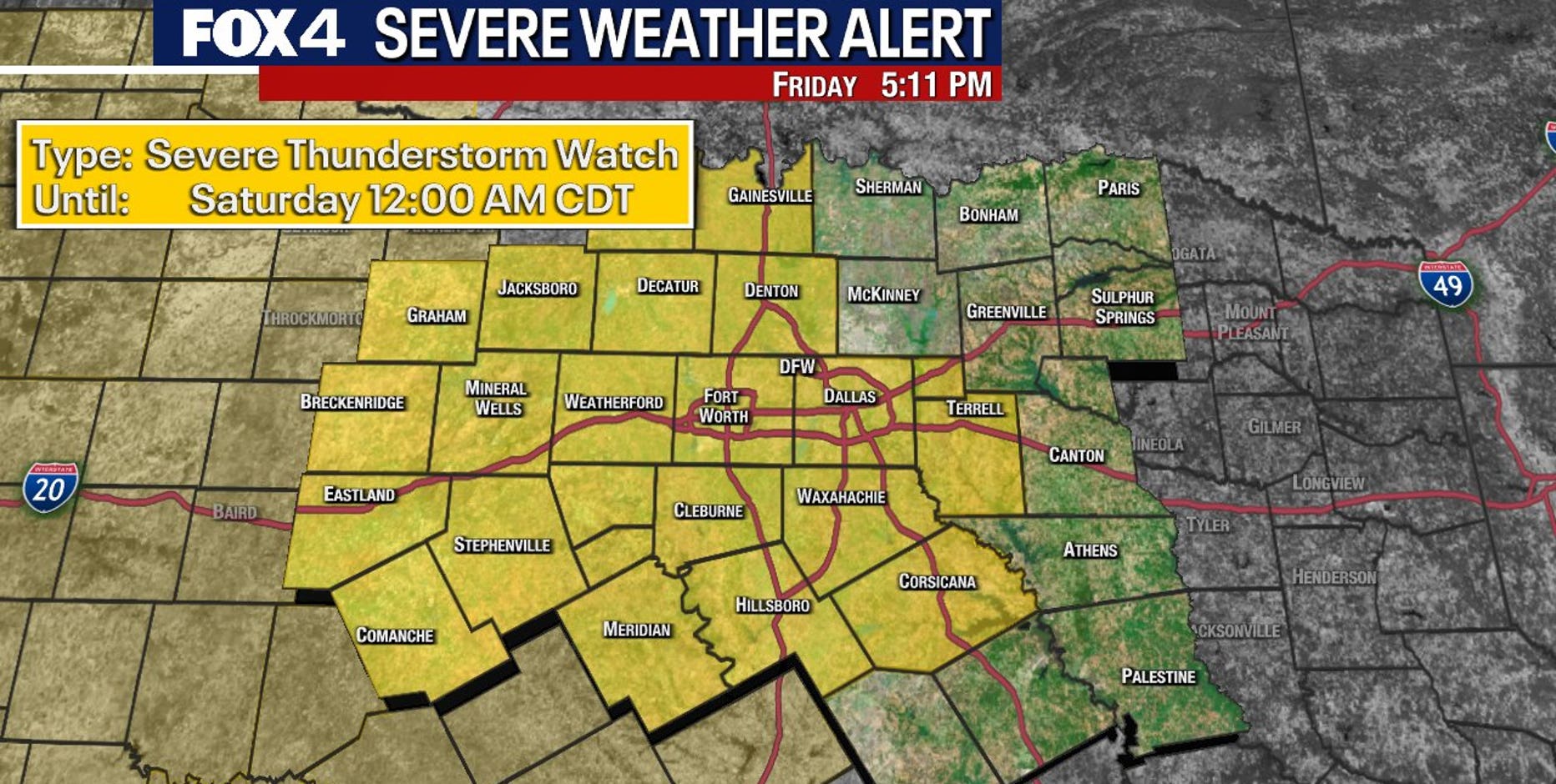 Dallas weather: Severe storms bring flood, wind, hail, tornado risks this weekend