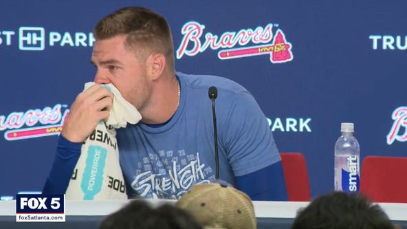 Former Braves Freddie Freeman bursts into tears during press conference on return to Atlanta