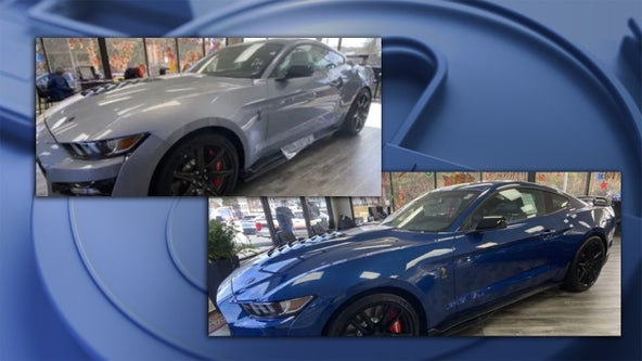 2 Ford Mustangs stolen from Thomaston dealership, police say
