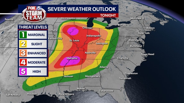 Georgia weather: Severe storm threat overnight into Saturday morning