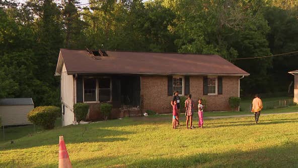Fire tears through Ellenwood family's home