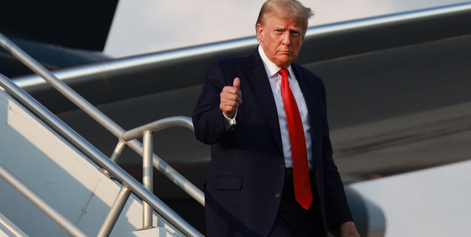 Donald Trump pleads not guilty, asks for case to be severed from co-defendants