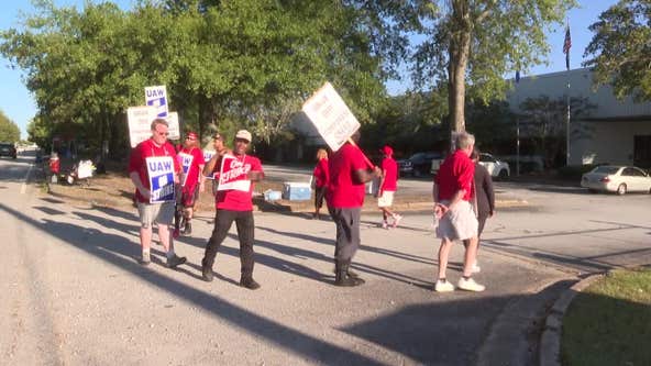 Georgia autoworkers begin striking at Clayton County warehouse