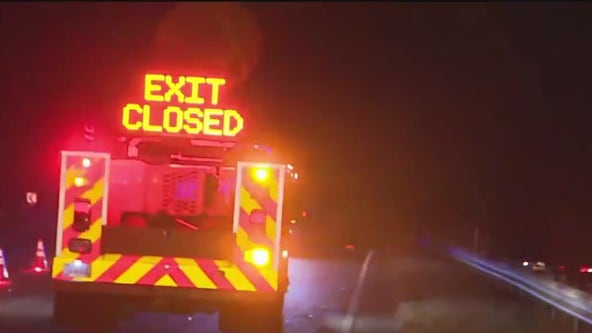 I-285 NB closed, 2 HERO operators hospitalized after chemical spill