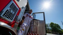 PHOTOS: Braves pitcher A.J. Minter surprises Cobb County firefighters