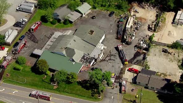 Fire reported at funeral home on Canton Road in Cobb County