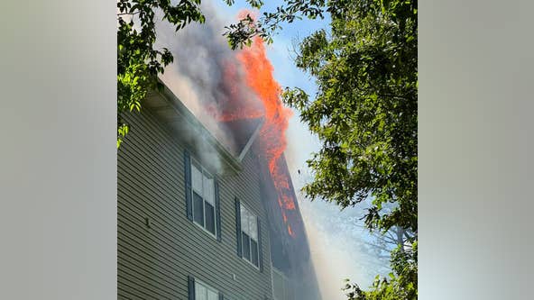 Massive Woodstock apartment fire displaces dozens