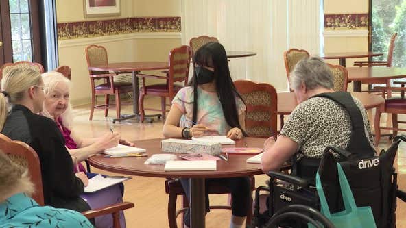 Metro Atlanta arts and crafts program connects high school students with senior citizens