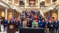 Gov. Kemp signs 2025 budget during ceremony at capitol