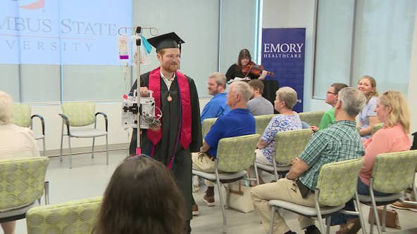 Heart transplant patient has graduation ceremony in hospital